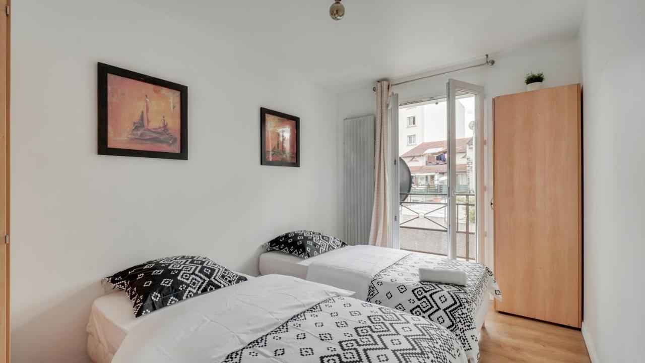 דירות אוברווילייה Chic Apart With Parking Near Paris מראה חיצוני תמונה