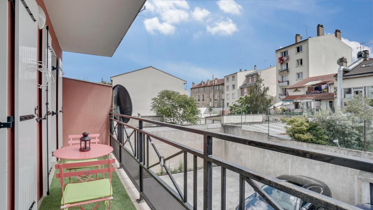 דירות אוברווילייה Chic Apart With Parking Near Paris מראה חיצוני תמונה