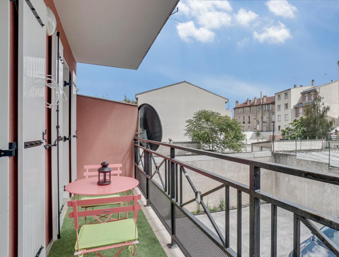 דירות אוברווילייה Chic Apart With Parking Near Paris מראה חיצוני תמונה